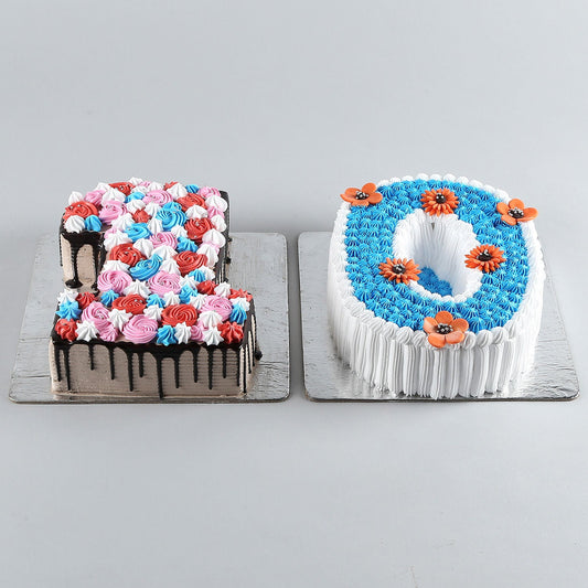 10 Number Choco Pineapple Cake