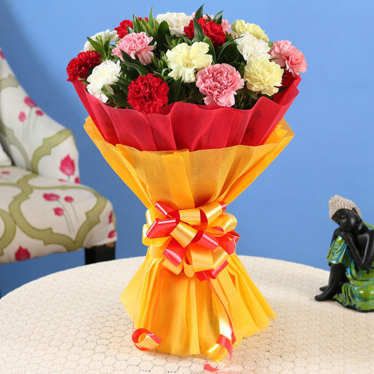 Mixed Carnations Bouquet