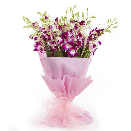 Beautiful Purple Orchids Bouquet