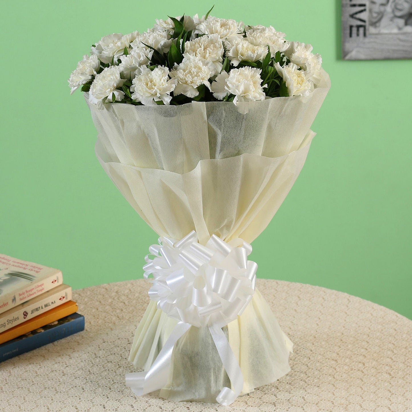 White Carnations Bouquet