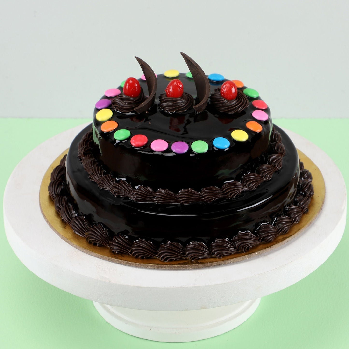 2 Tier Gems Truffle Cake