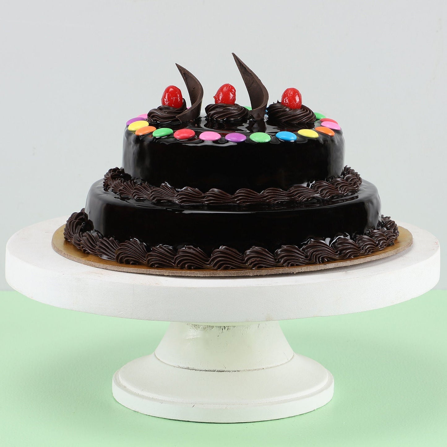 2 Tier Gems Truffle Cake