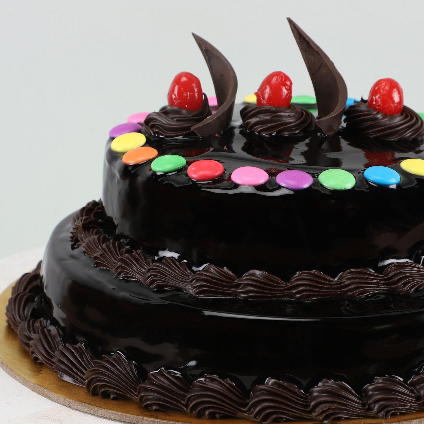 2 Tier Gems Truffle Cake