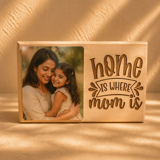 Custom Engraved Photo Frame Plaque for Mom