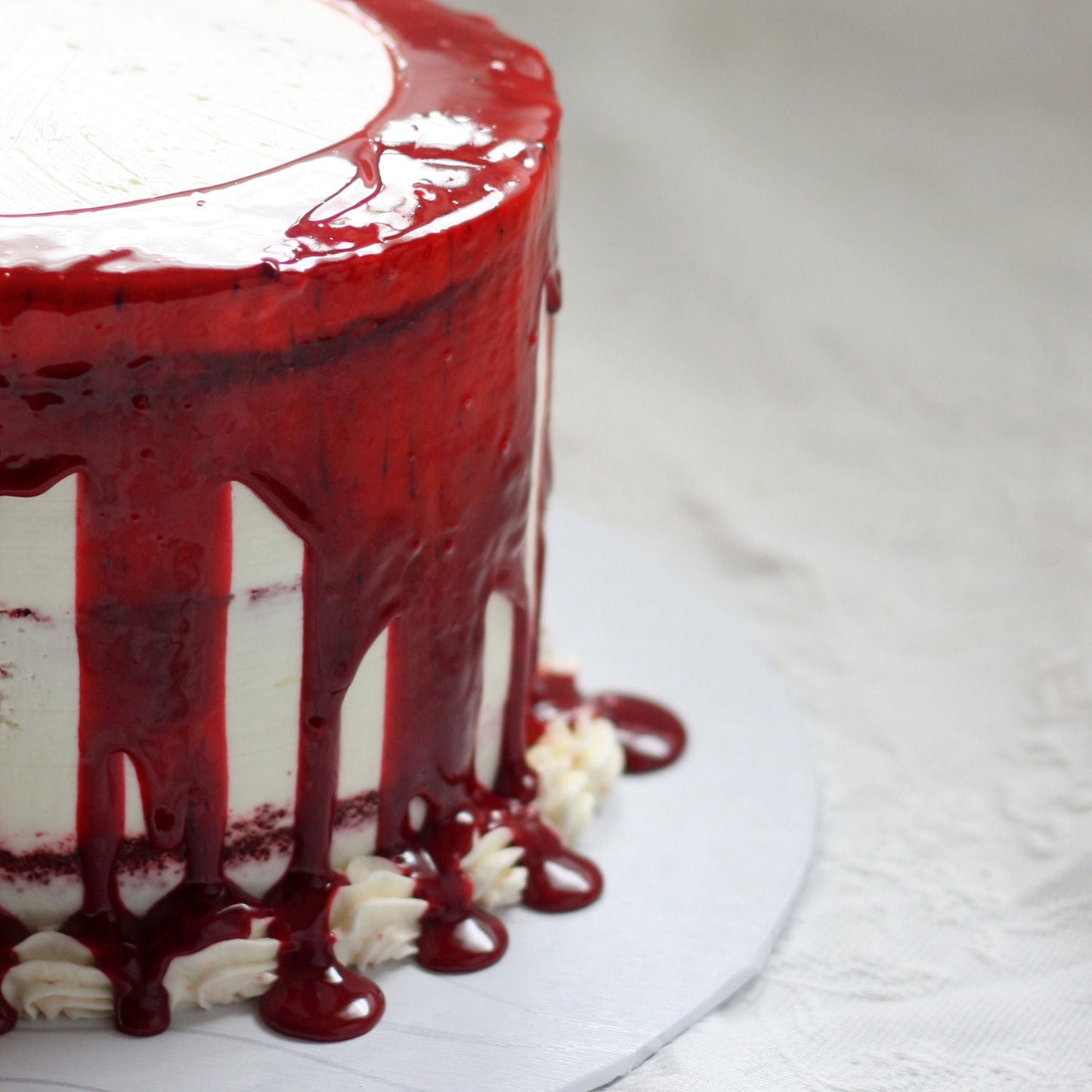 4 Layer Dripping Blueberry Cake