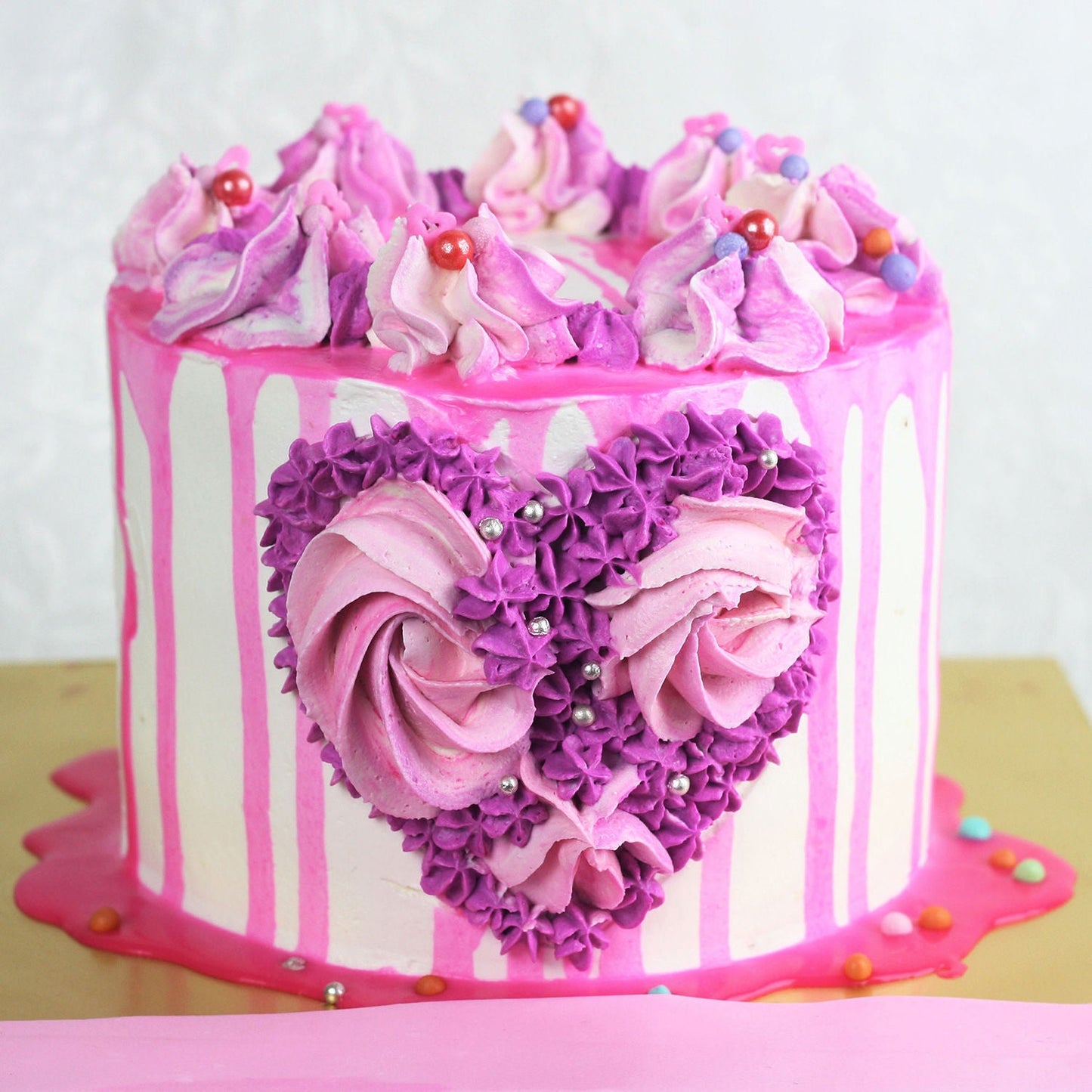 4 Layer Special Heart Chocolate Cake