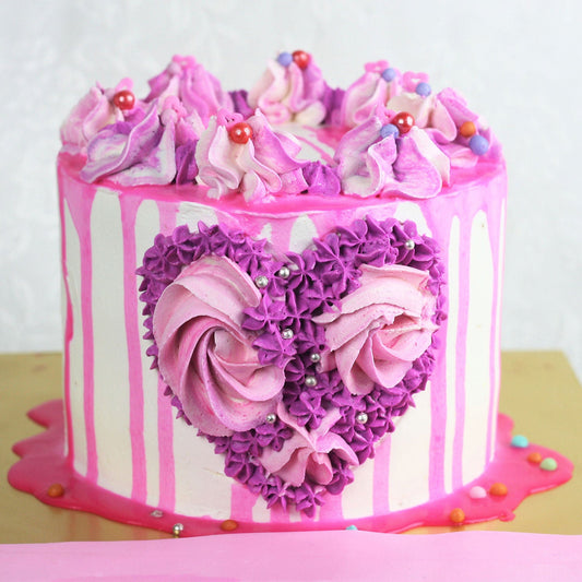 4 Layer Special Heart Chocolate Cake
