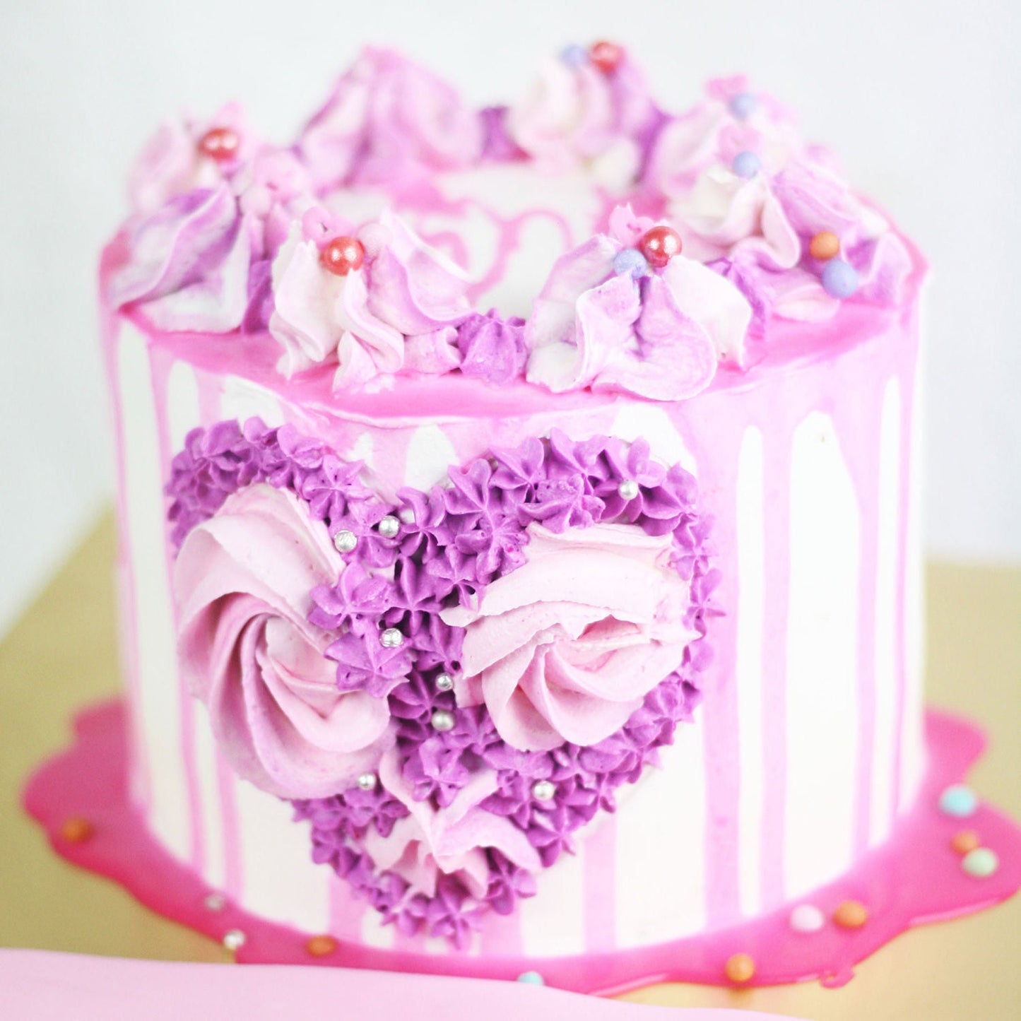 4 Layer Special Heart Chocolate Cake