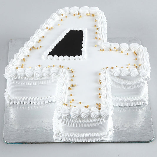 4 Number Black Forest Cake