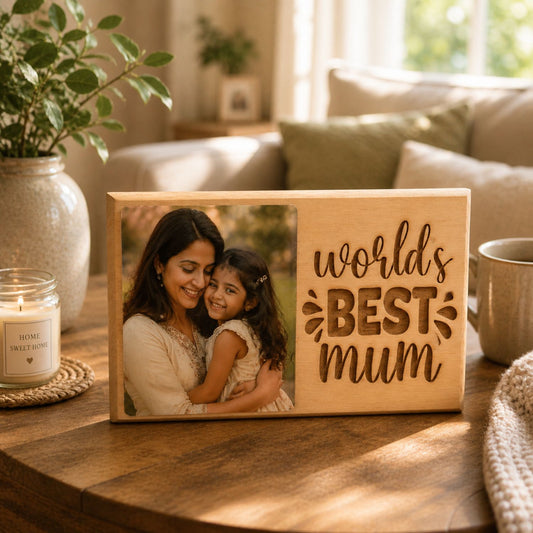 Personalized World Best Mom Photo Plaque