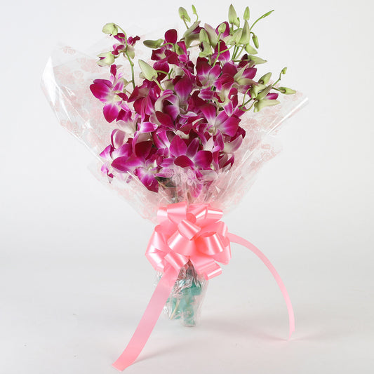 6 Royal Orchids Bunch