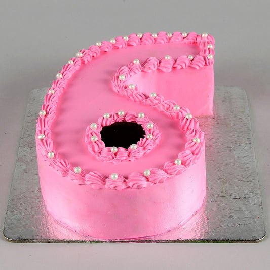 6 Number Chocolate Cake