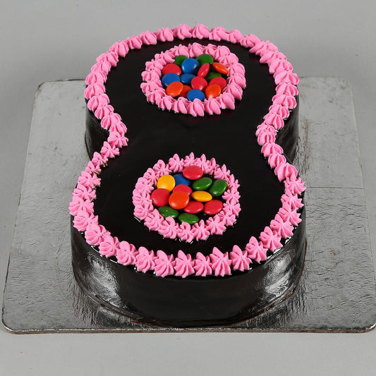 8 Number Truffle Cake