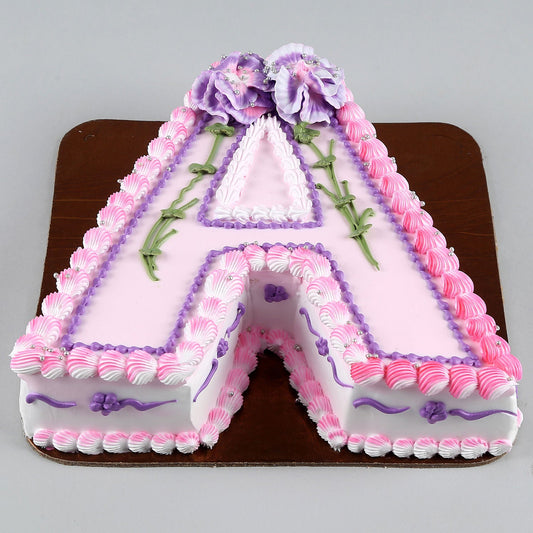 Alphabet A Cake