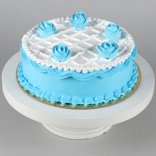 Blue Roses Chocolate Cake