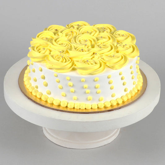 Bright Roses Chocolate Cream Cake