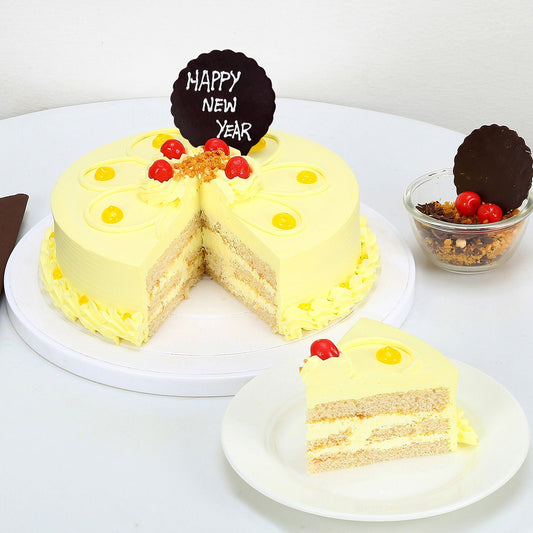Butterscotch New Year Cake