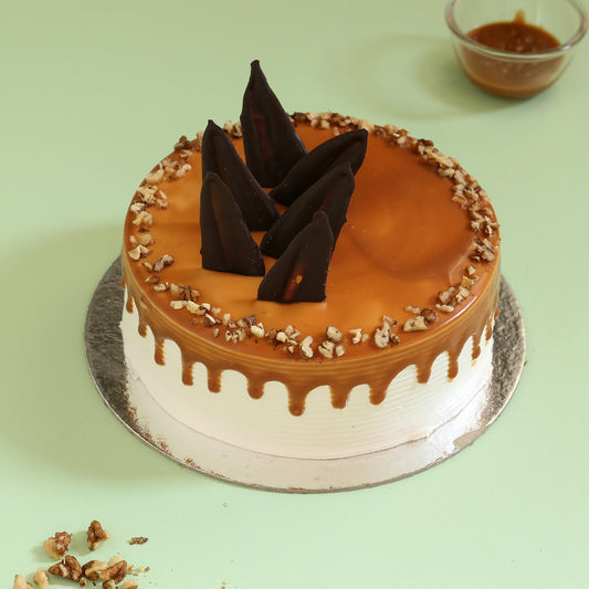 Caramel Walnut Cake