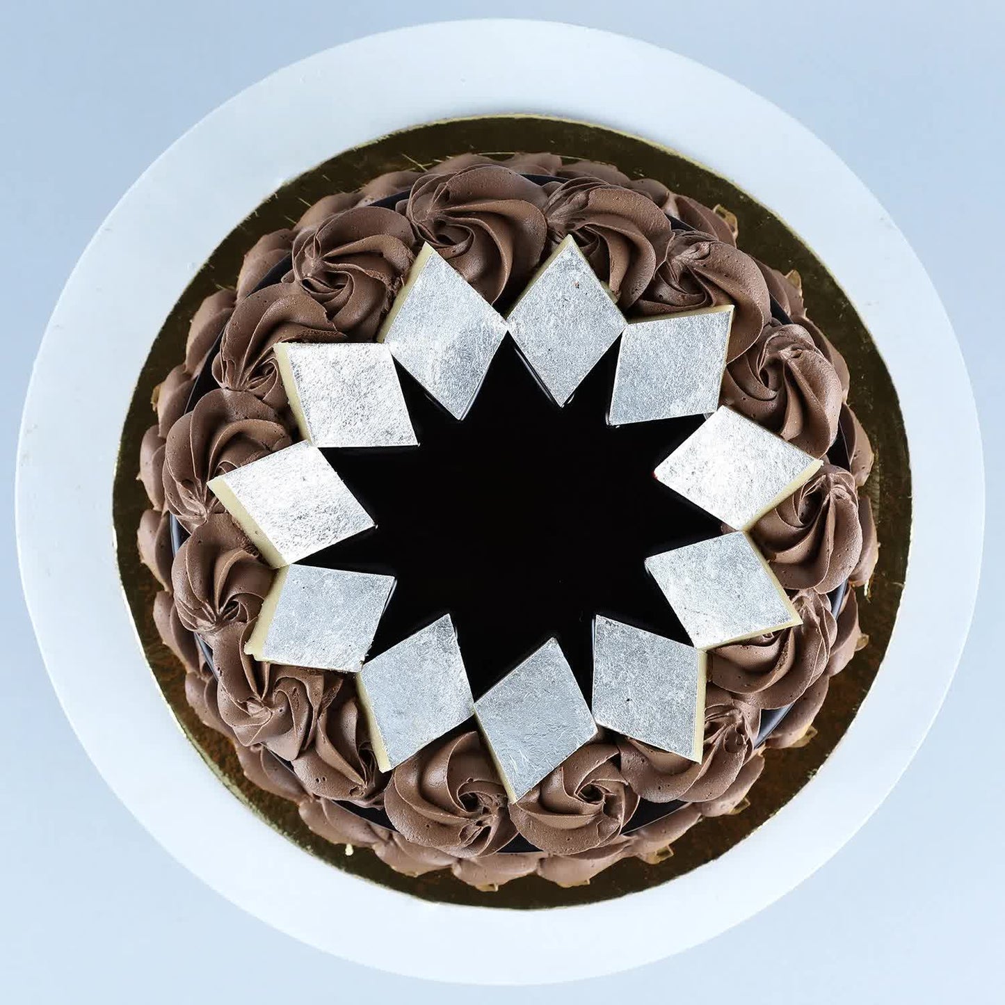 Chocolate Cream Cake With Kaju Katli