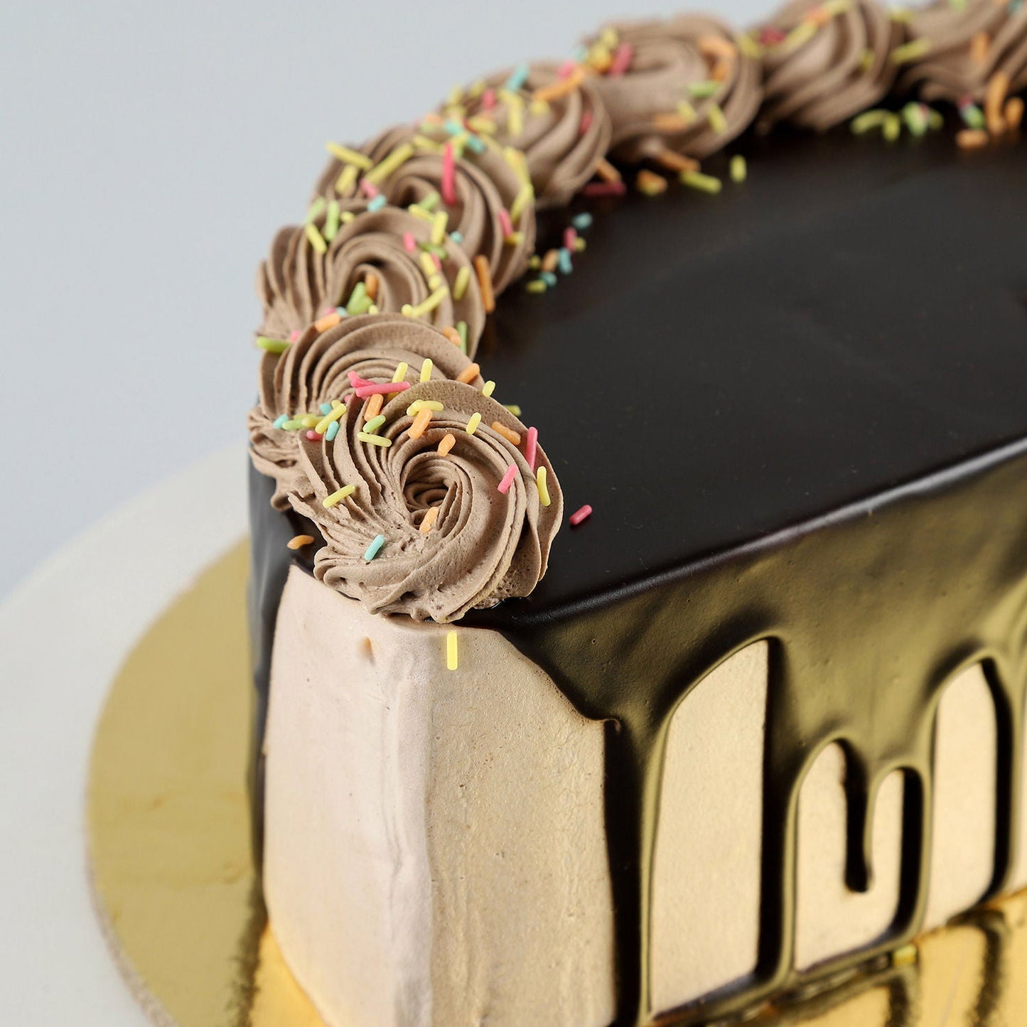 Chocolate Sprinkles Half Cake