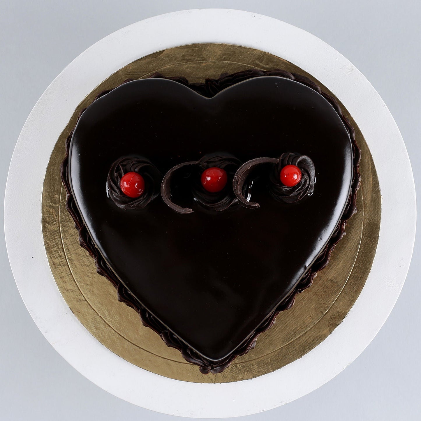 Chocolate Truffle Heart Cake