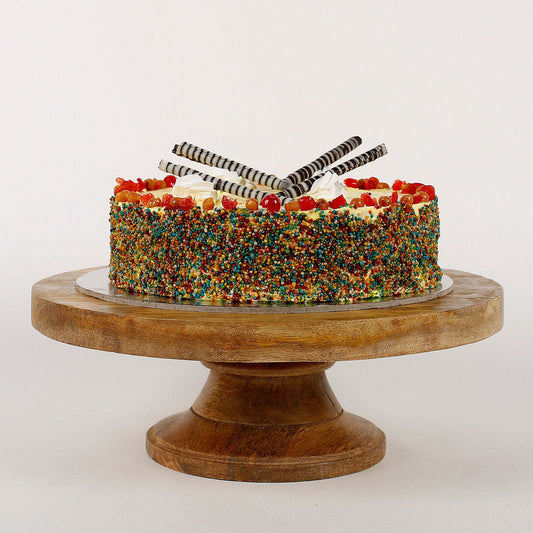 Colored Vermicelli Cream Cake