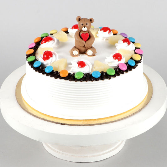 Colourful Topping Fondant Pineapple Cake