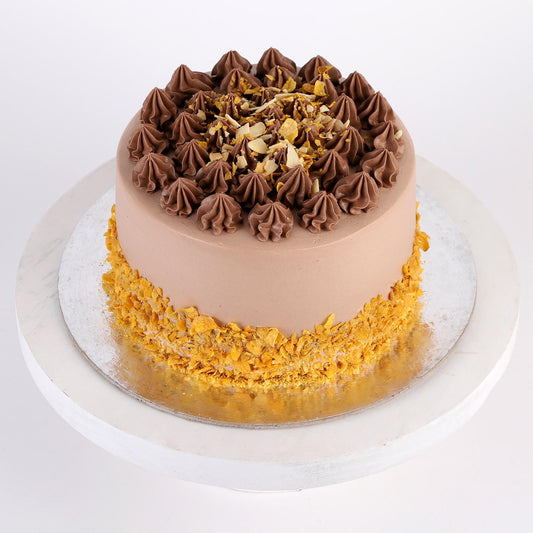 Crunchy Almond Flakes Cake