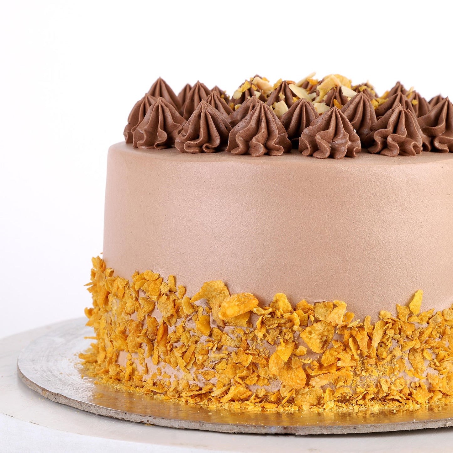 Crunchy Almond Flakes Cake