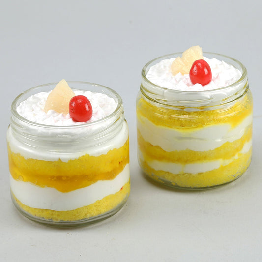 Cute Pineapple Cream Cake Jar
