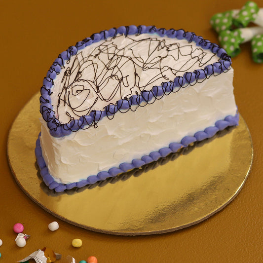 Cute Scribbles Half Cake