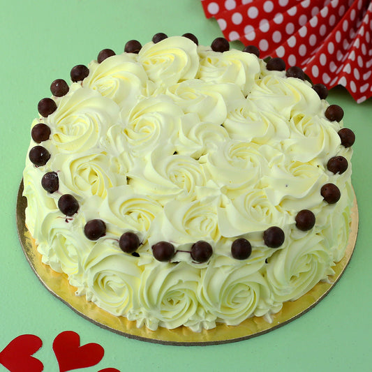 Floral Pretty Butterscotch Cake