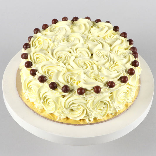 Floral Pretty Butterscotch Cake