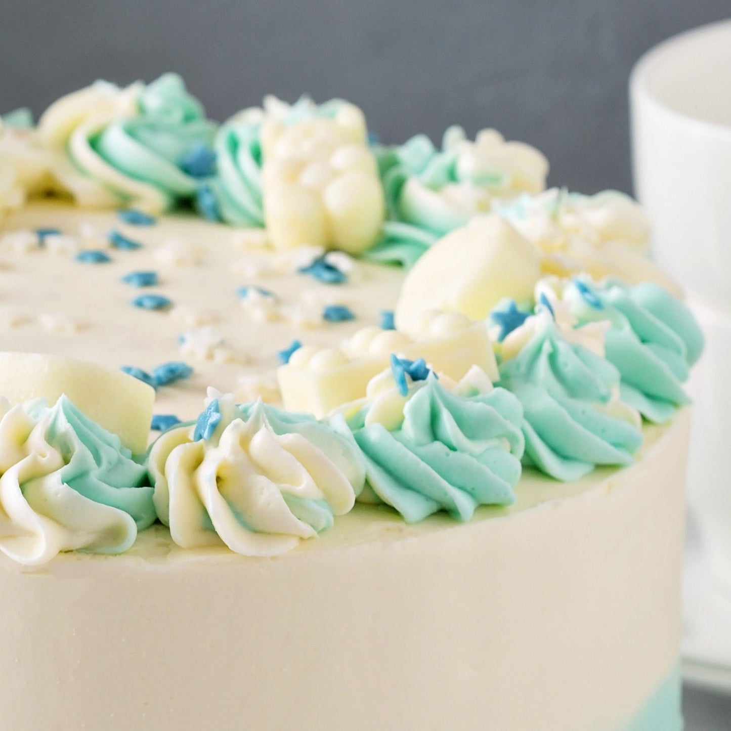 Floral Vanilla Cream Cake