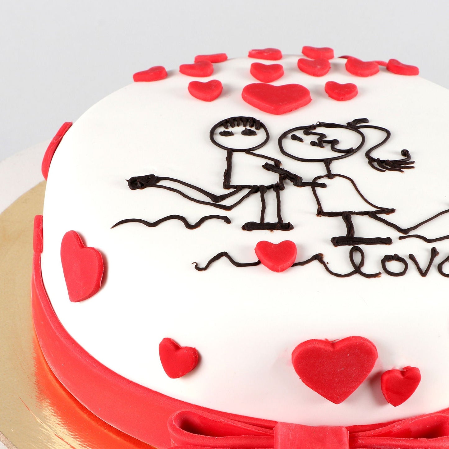 Forever In Love Fondant Cake