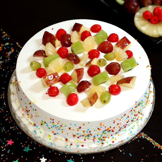 Fresh Fruit Vanilla Cake