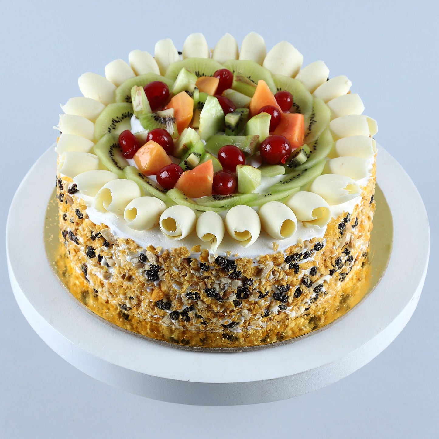 Heart Shape Butterscotch Cake