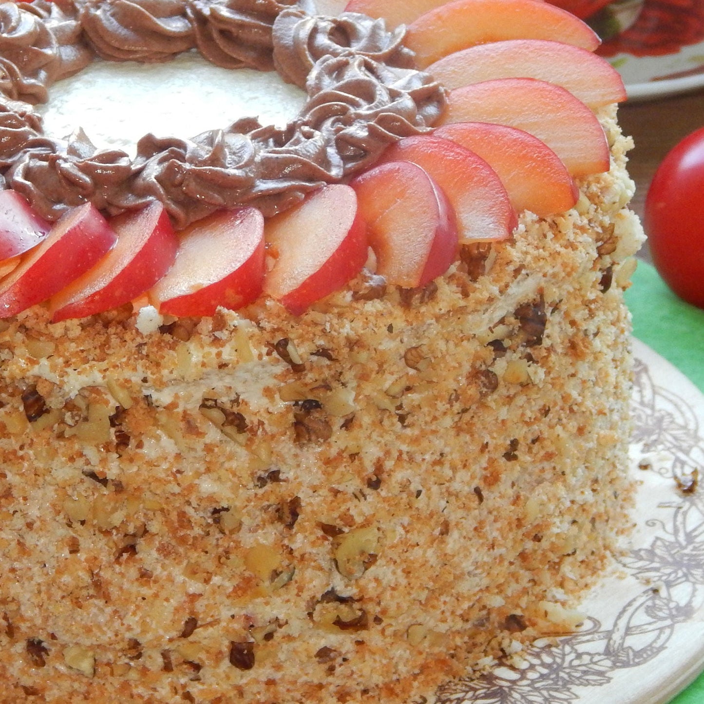 Fruit Walnut Designer Cake