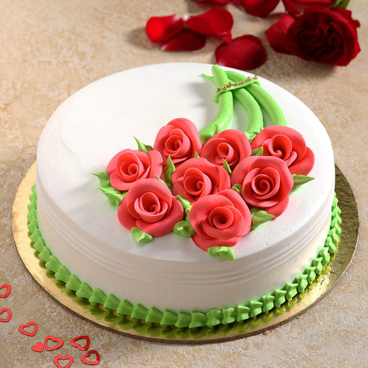 Gracious Roses Fondant Pineapple Cake