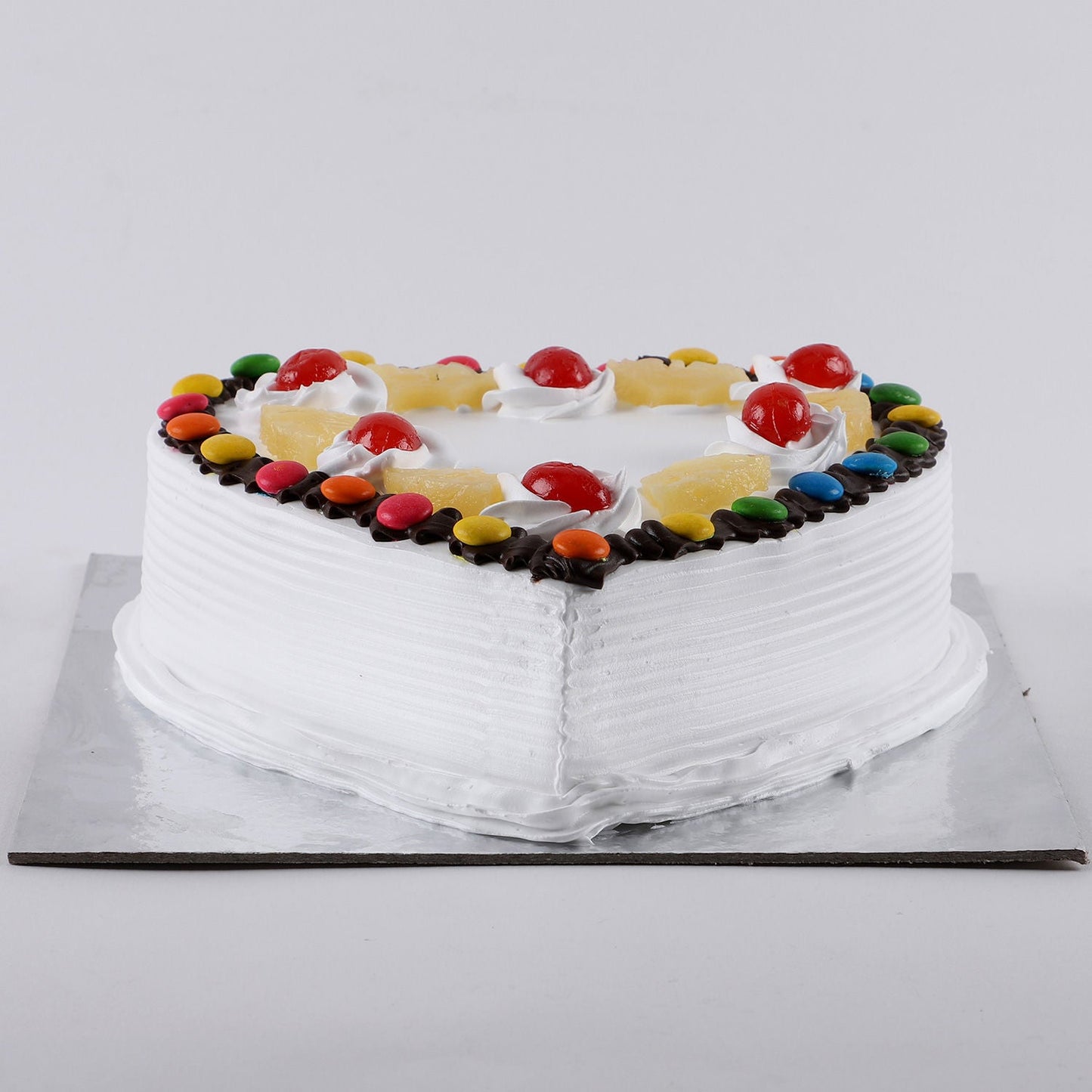 Heart Shaped Pineapple Gems Cake