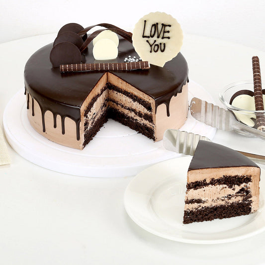 Love You Valentine Chocolate Cake
