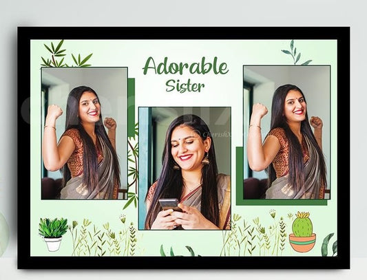 Adorable Sister Personalised Moments Frame
