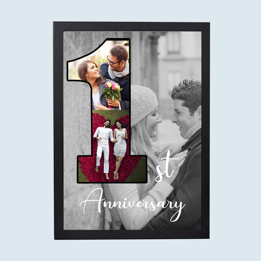 Personalised First Anniversary Photo Frame
