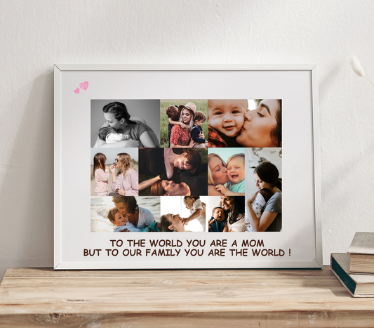 Mum is My World Personalised Frame