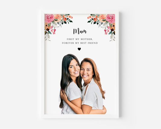 Personalised Mom is BFF Frame