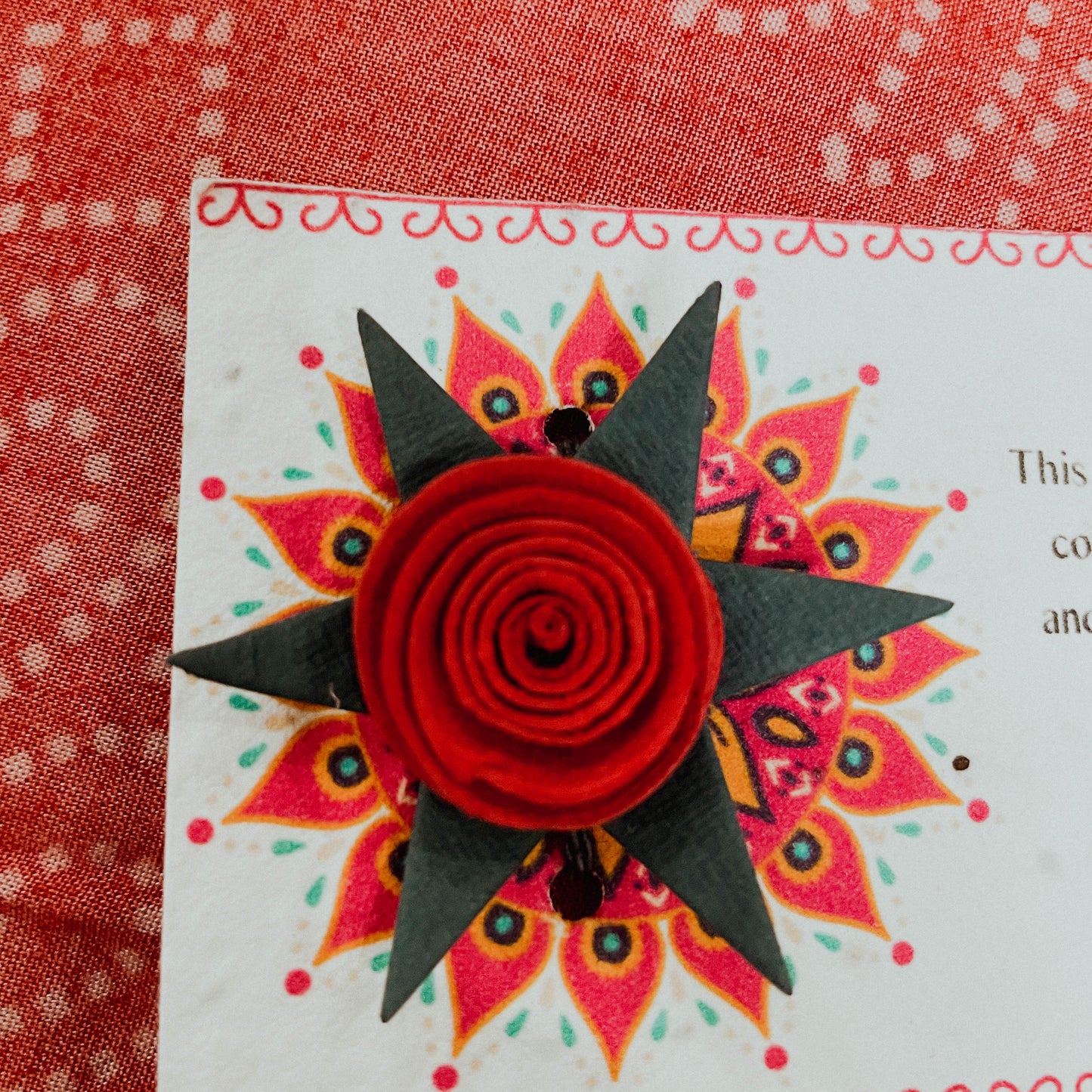 Red Rose Plantable Rakhi