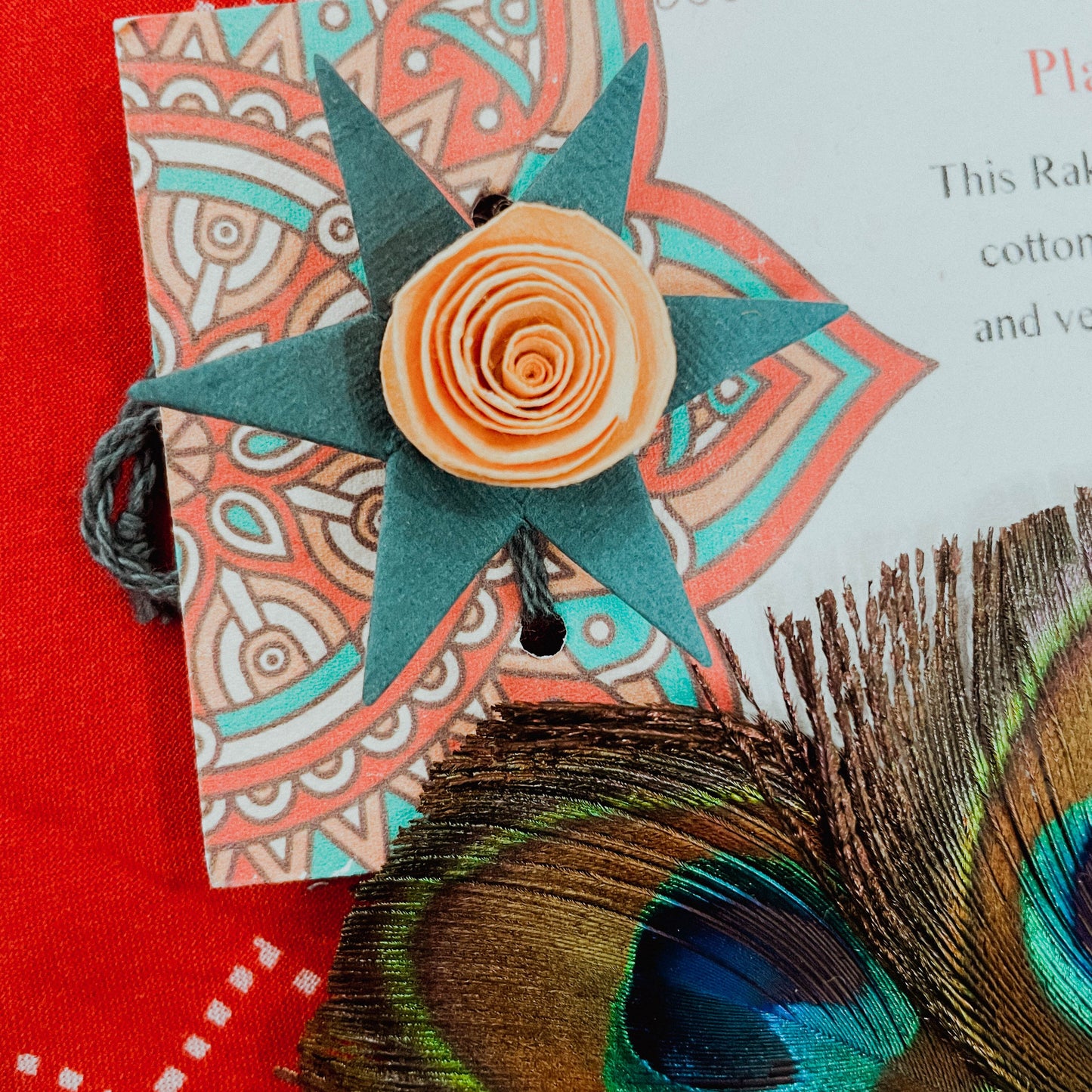 Vibrant Rose Plantable Rakhi Set