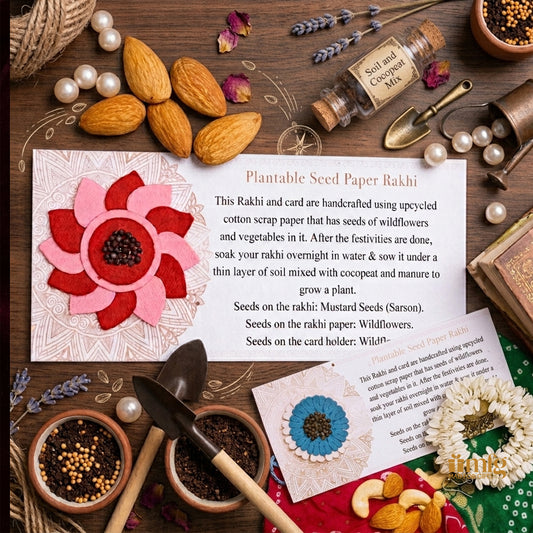 Botanical Seed Rakhi with Plantable Card and Kit