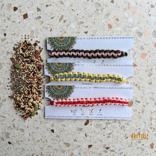 Nature's Knot Plantable Rakhi Set Of 3