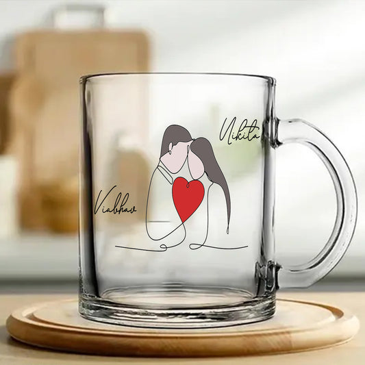 Red Heart Couple Mug